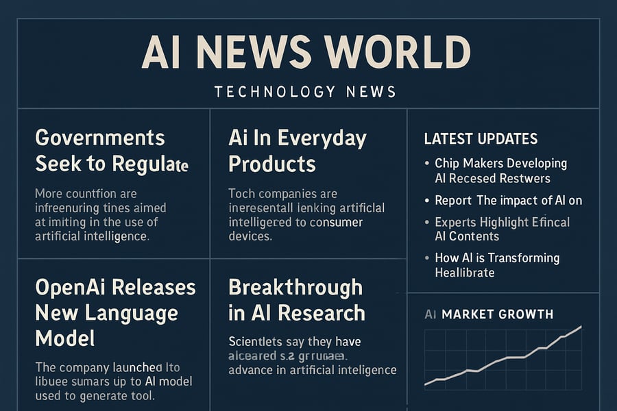 AI News World technology news dashboard