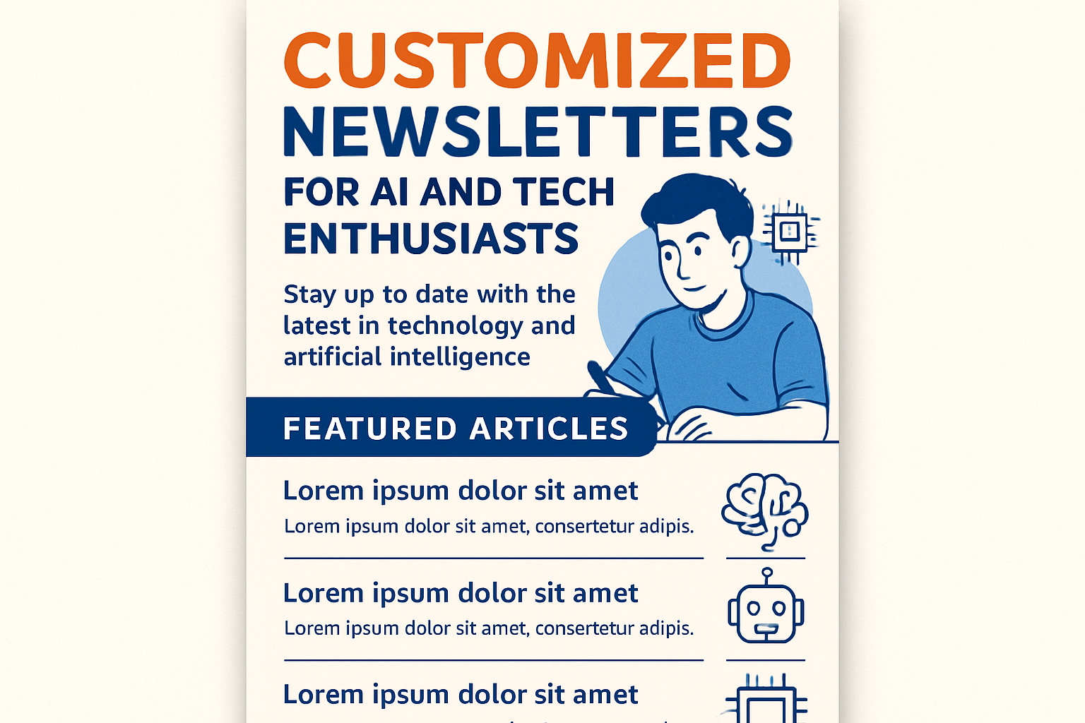Customized newsletters for AI and tech enthusiasts