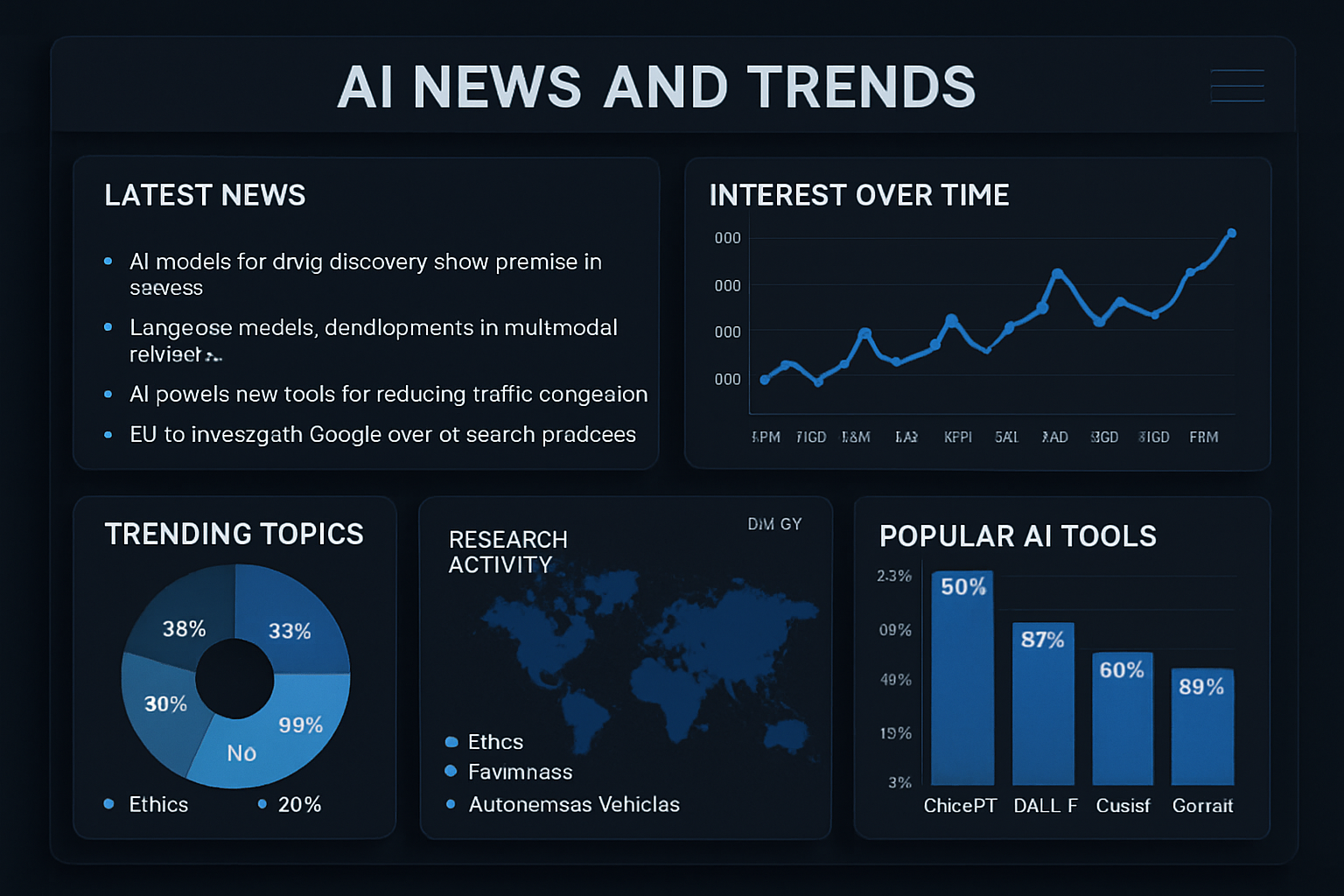 AI News and Trends Dashboard