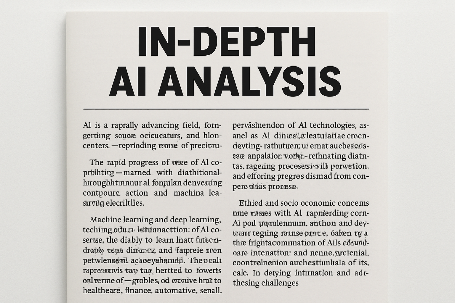 In-Depth AI Analysis Article